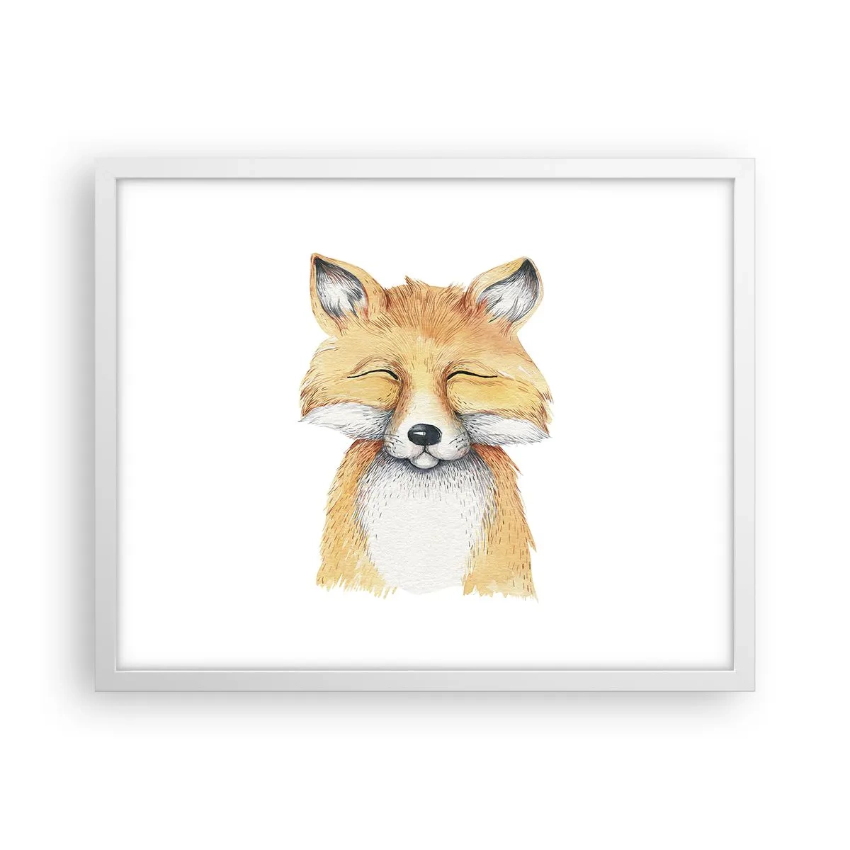 Poster in einem weißen Rahmen - Fuchsstimmungen - 50x40 cm