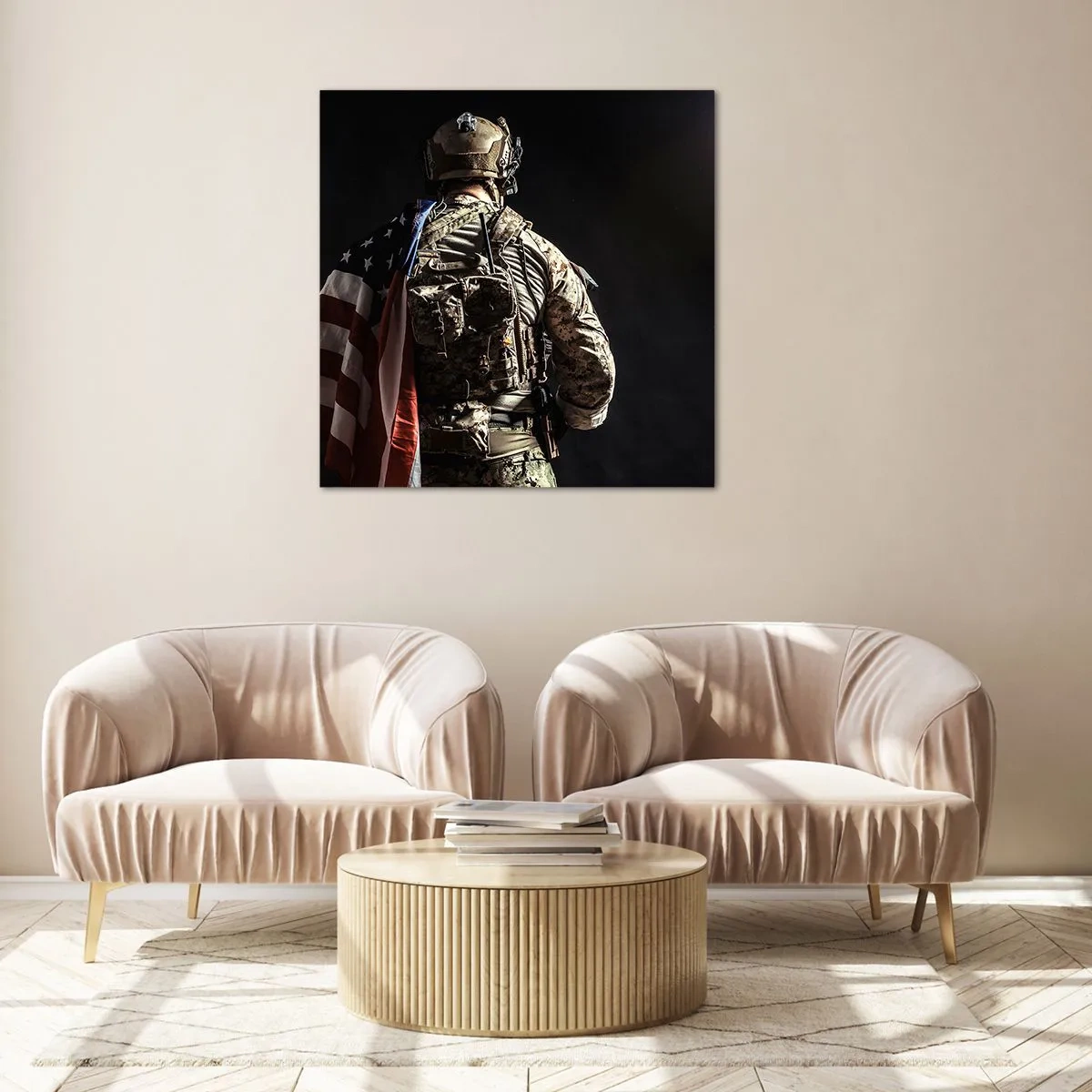 Glasbild - Bild auf glas - Darum - 70x70 cm