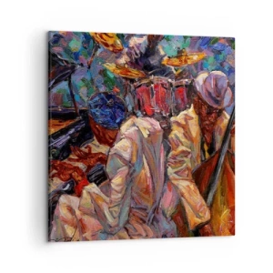 Bild auf Leinwand - Leinwandbild - In einem Schlag - 50x50 cm