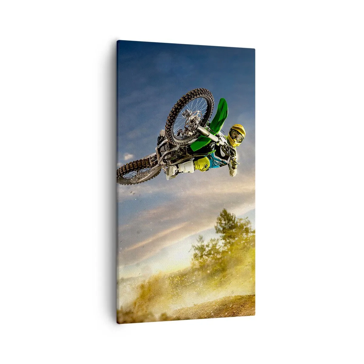 Bild auf Leinwand - Leinwandbild - Schalten Sie Emotionen ein! - 55x100 cm