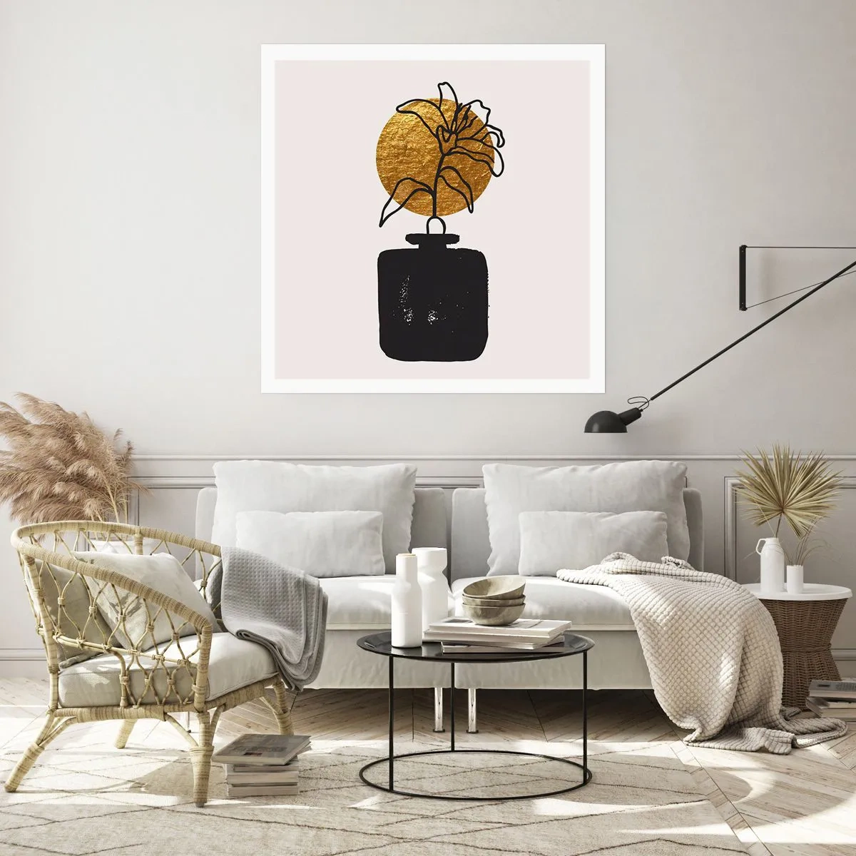 Poster - Schönheit ist Gold wert - 50x50 cm