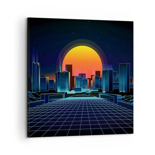 Bild auf Leinwand - Leinwandbild - Willst du immer noch zu Real gehen? - 50x50 cm