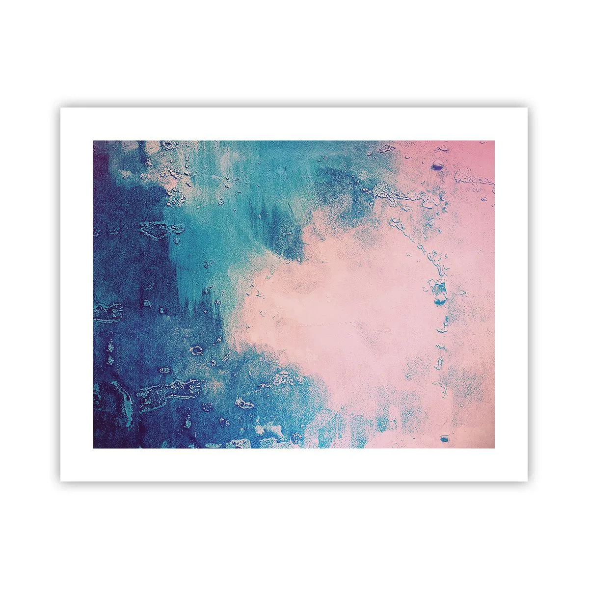 Poster - Himmelsblaue Umarmungen - 50x40 cm