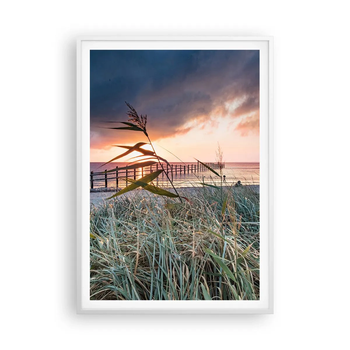 Poster in einem weißen Rahmen - Es vergeht nicht mit dem Wind - 70x100 cm