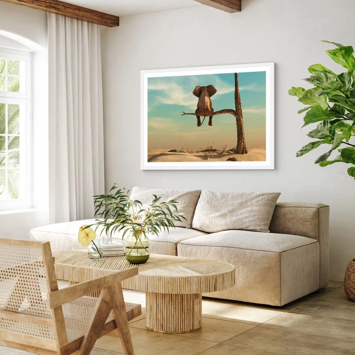 Poster in einem weißen Rahmen - Neuer Blickwinkel - 50x40 cm