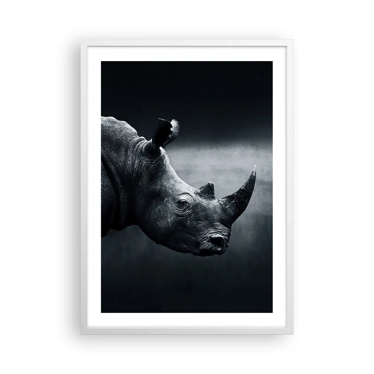 Poster in einem weißen Rahmen - Richtiges Profil - 50x70 cm