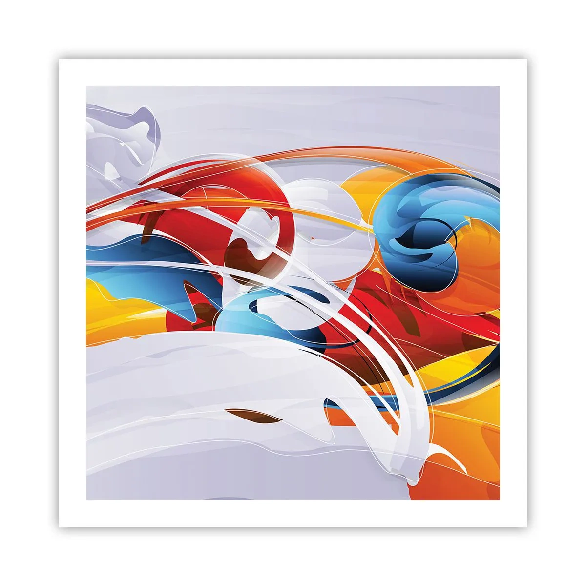 Poster - Der Tanz der Elemente - 60x60 cm