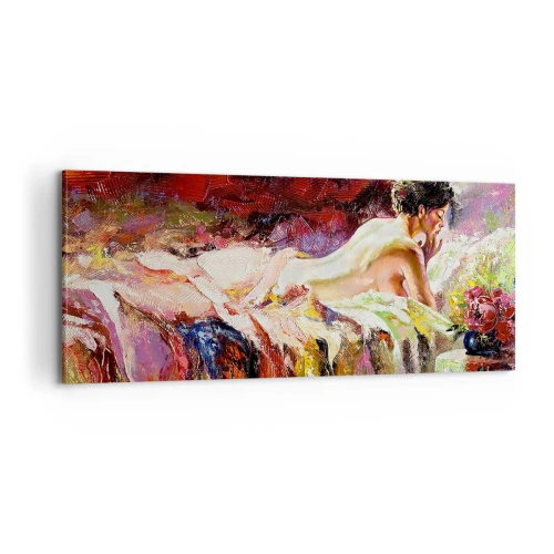 Bild auf Leinwand - Leinwandbild - Venus in Gedanken - 100x40 cm