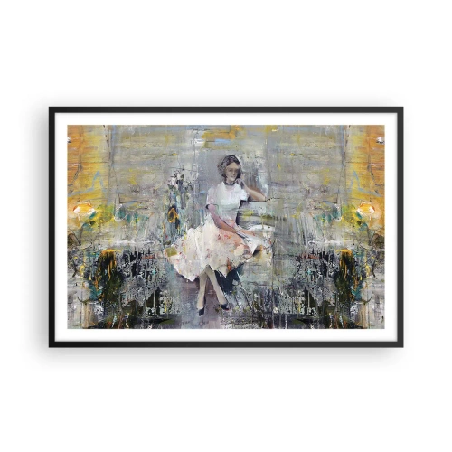 Poster in einem schwarzem Rahmen - Klassisch und modern - 91x61 cm