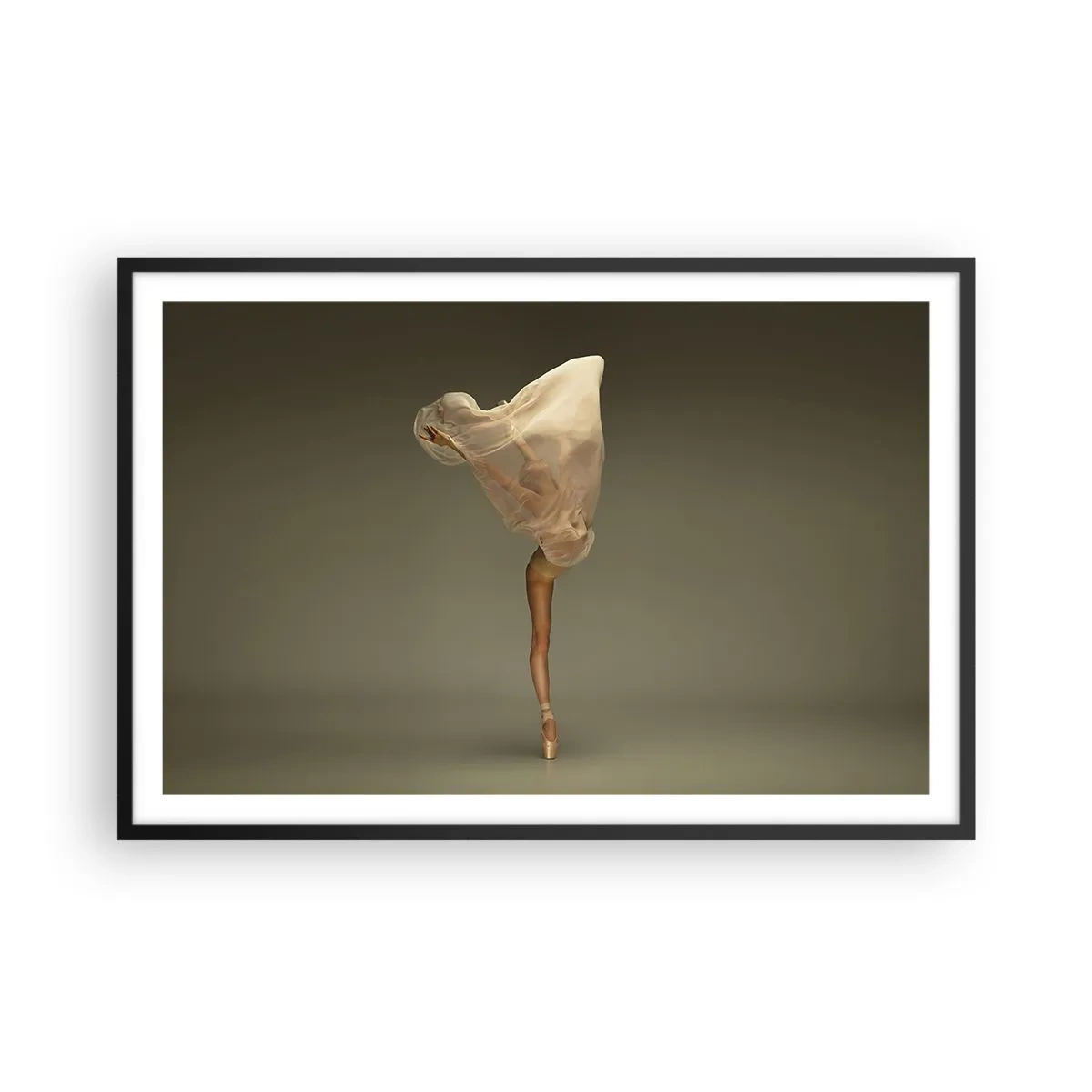 Poster in einem schwarzem Rahmen - Es wird bald auffliegen - 91x61 cm