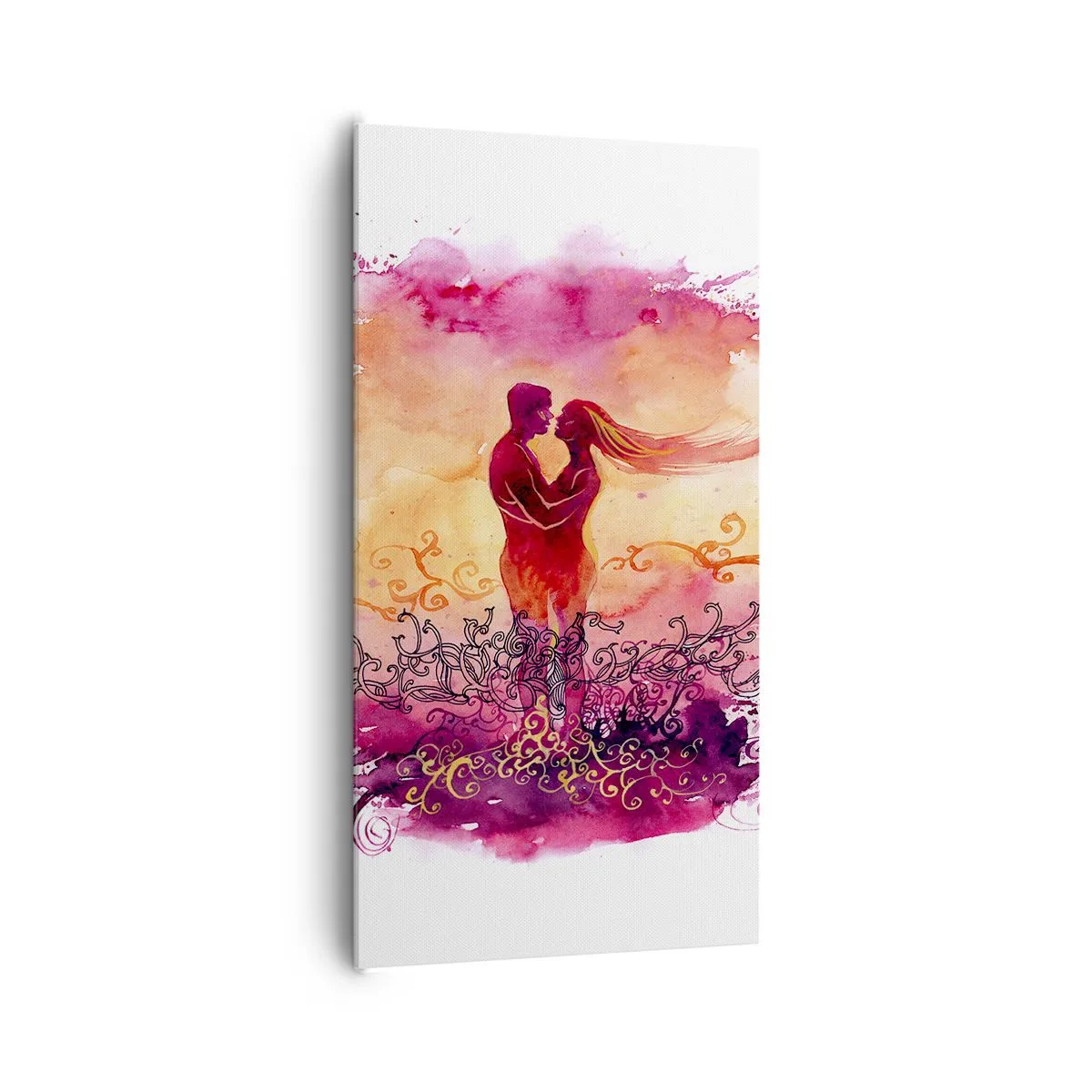 Bild auf Leinwand - Leinwandbild - Ein Herz! ich brauche so wenig... - 65x120 cm