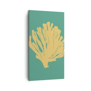 Bild auf Leinwand - Leinwandbild - Unterwasserwaldbusch - 45x80 cm