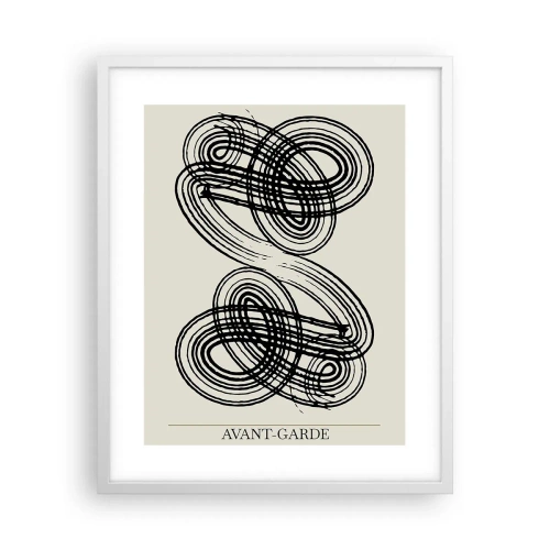 Poster in einem weißen Rahmen - Es kam spontan heraus - 40x50 cm