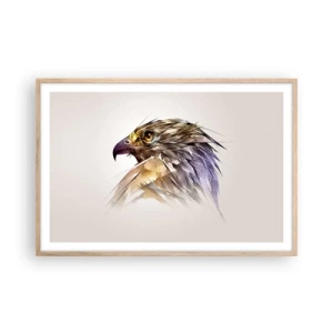 Poster in einem Rahmen aus heller Eiche - Porträt eines Kriegers - 91x61 cm