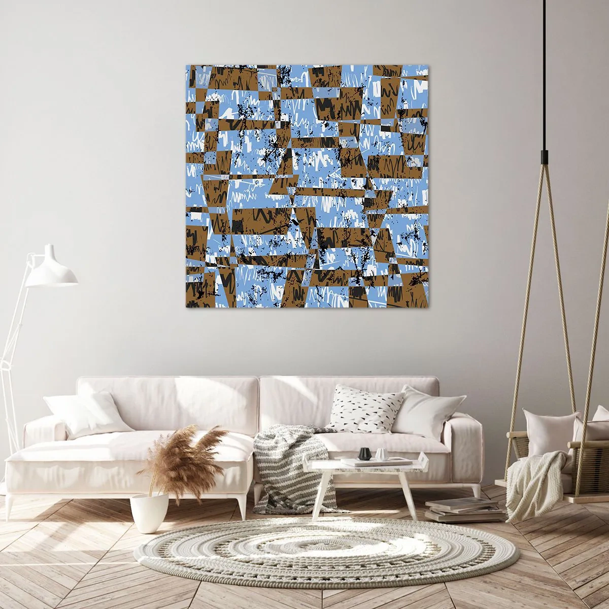 Bild auf Leinwand - Leinwandbild - Ein nicht-menschlicher Ausschnitt - 70x70 cm