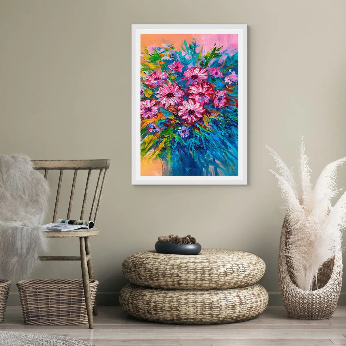 Poster in einem weißen Rahmen - Lebensenergie - 70x100 cm