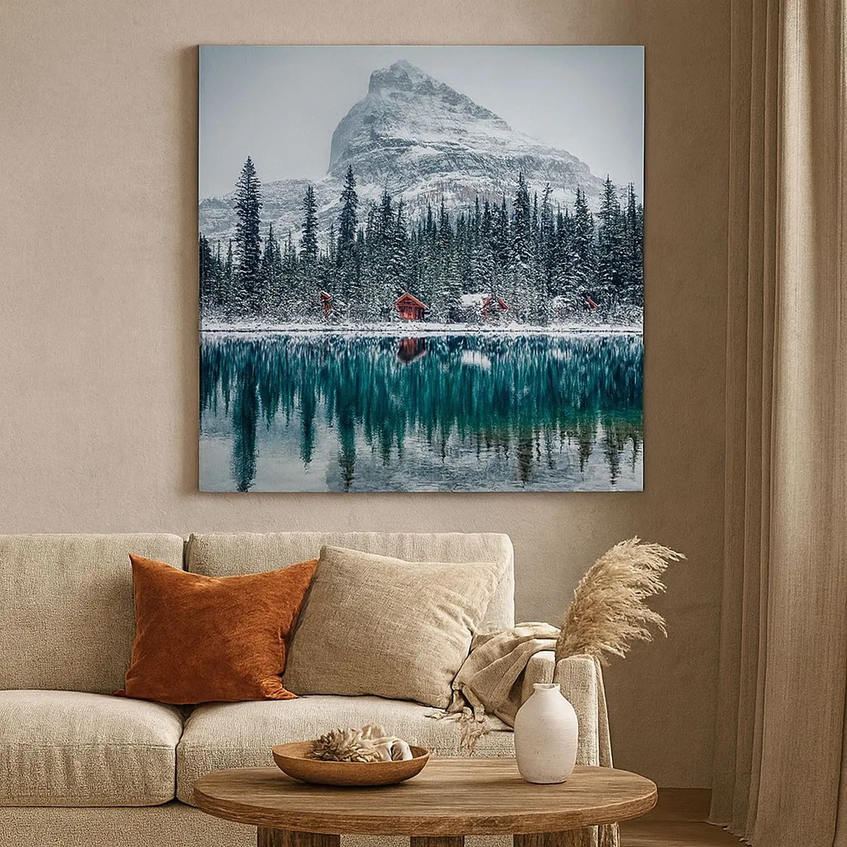 Bild auf Leinwand - Leinwandbild - Kanadischer Rückzug - 30x30 cm