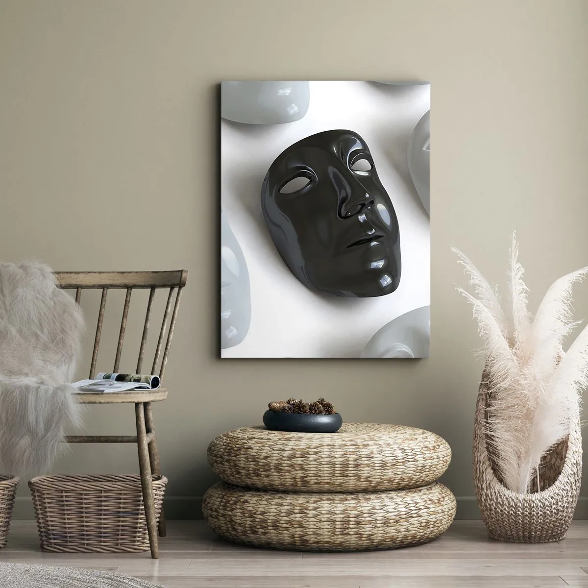 Bild auf Leinwand - Leinwandbild - Wie hebt man sich ab? - 55x100 cm