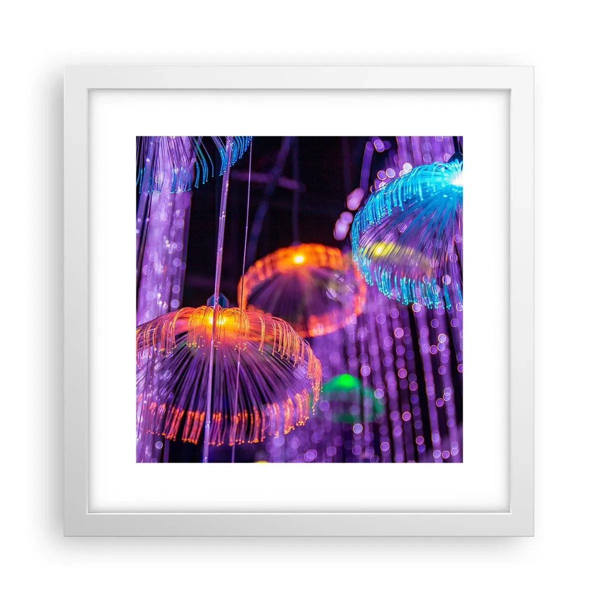 Poster in einem weißen Rahmen - Lichtbrunnen - 30x30 cm