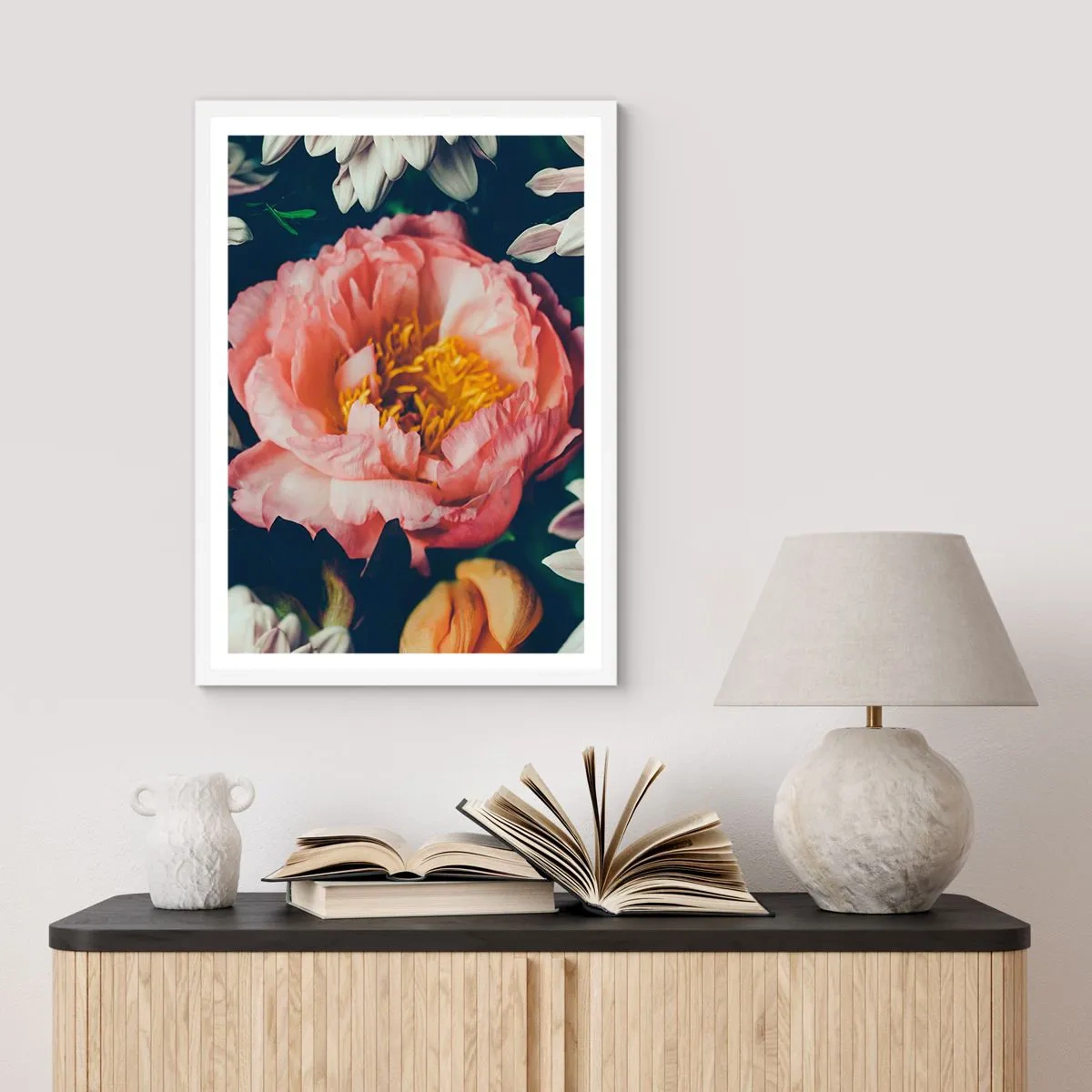 Poster in einem weißen Rahmen - Mit barocker Pracht - 70x100 cm