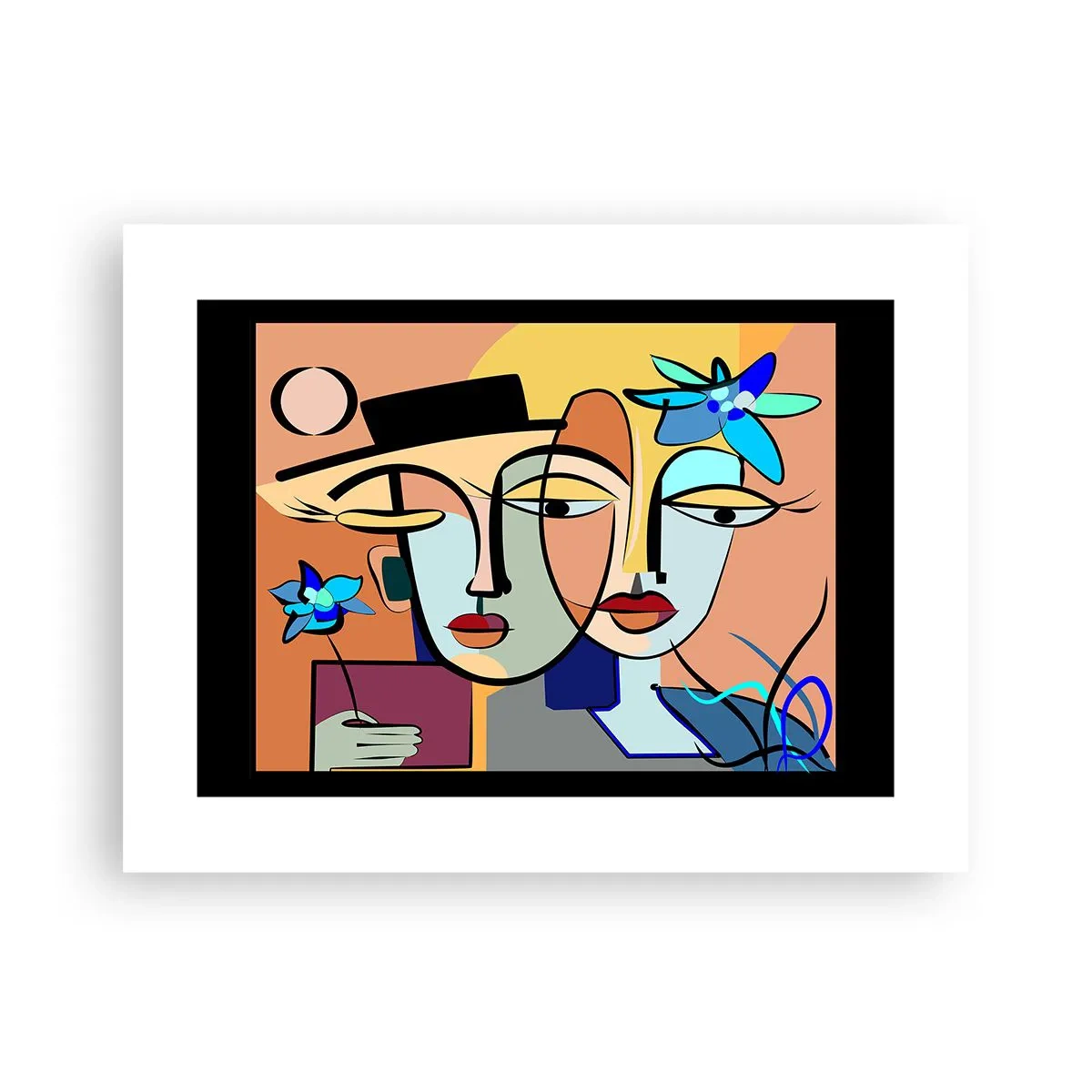 Poster - Picassos randez vous - 40x30 cm