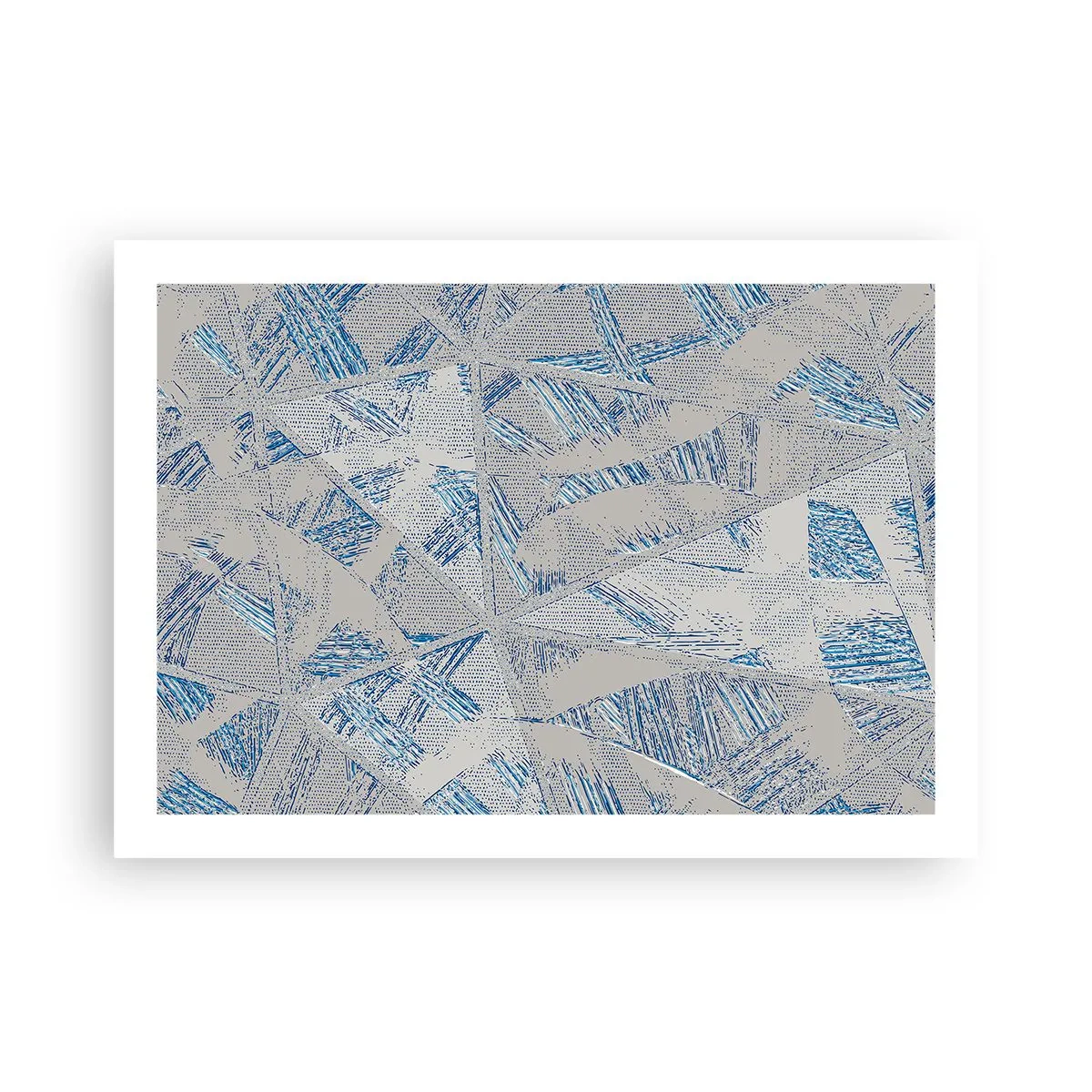 Poster - In einem blaugrauen Labyrinth - 70x50 cm