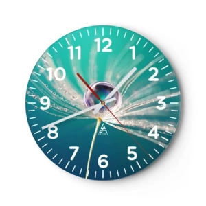 Wanduhr - Glasuhr - Mystischer Moment - 40x40 cm