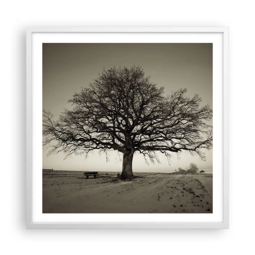 Poster in einem weißen Rahmen - Von hier zu Ewigkeit - 60x60 cm