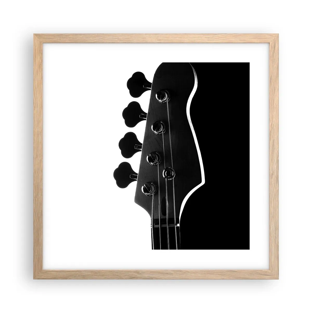 Poster in einem Rahmen aus heller Eiche - Rockige Stille - 40x40 cm