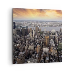 Bild auf Leinwand - Leinwandbild - Das schlagende Herz unserer Zeit - 60x60 cm