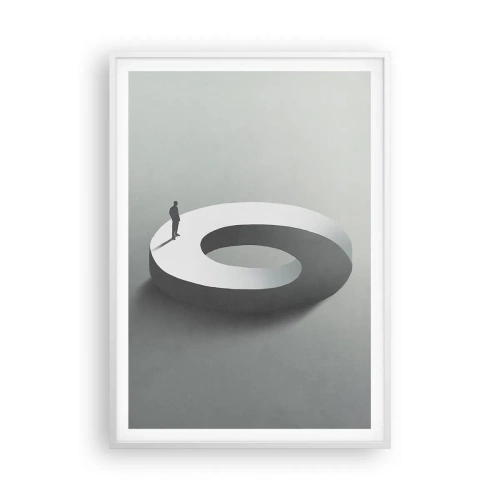 Poster in einem weißen Rahmen - Und wie soll man davon klug werden - 70x100 cm