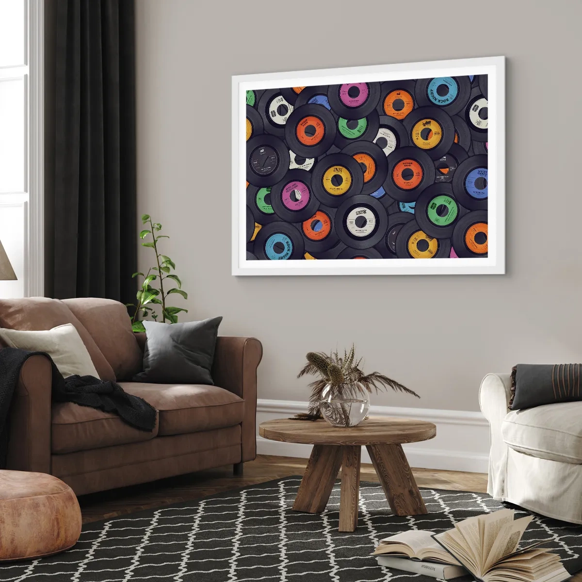 Poster in einem weißen Rahmen - Farben der Klassiker - 50x40 cm
