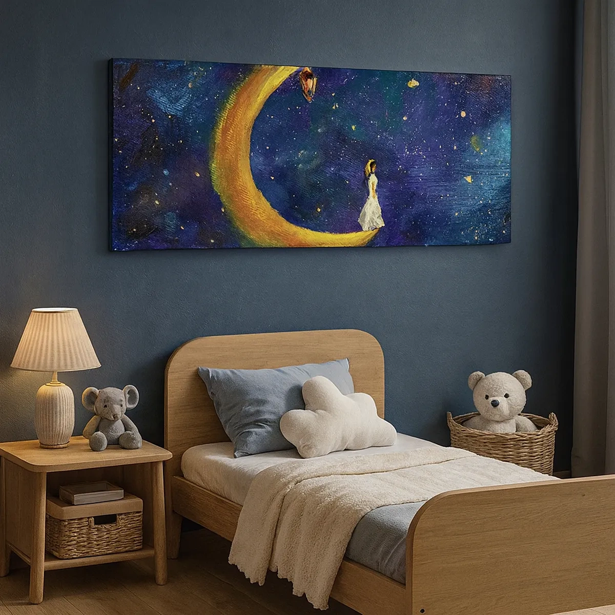 Bild auf Leinwand - Leinwandbild - Der Ruf der Welt - 30x30 cm