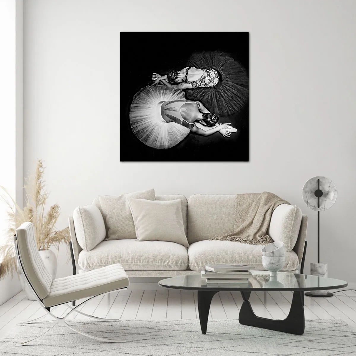 Glasbild - Bild auf glas - Jin und Jang – perfekte Balance - 40x40 cm