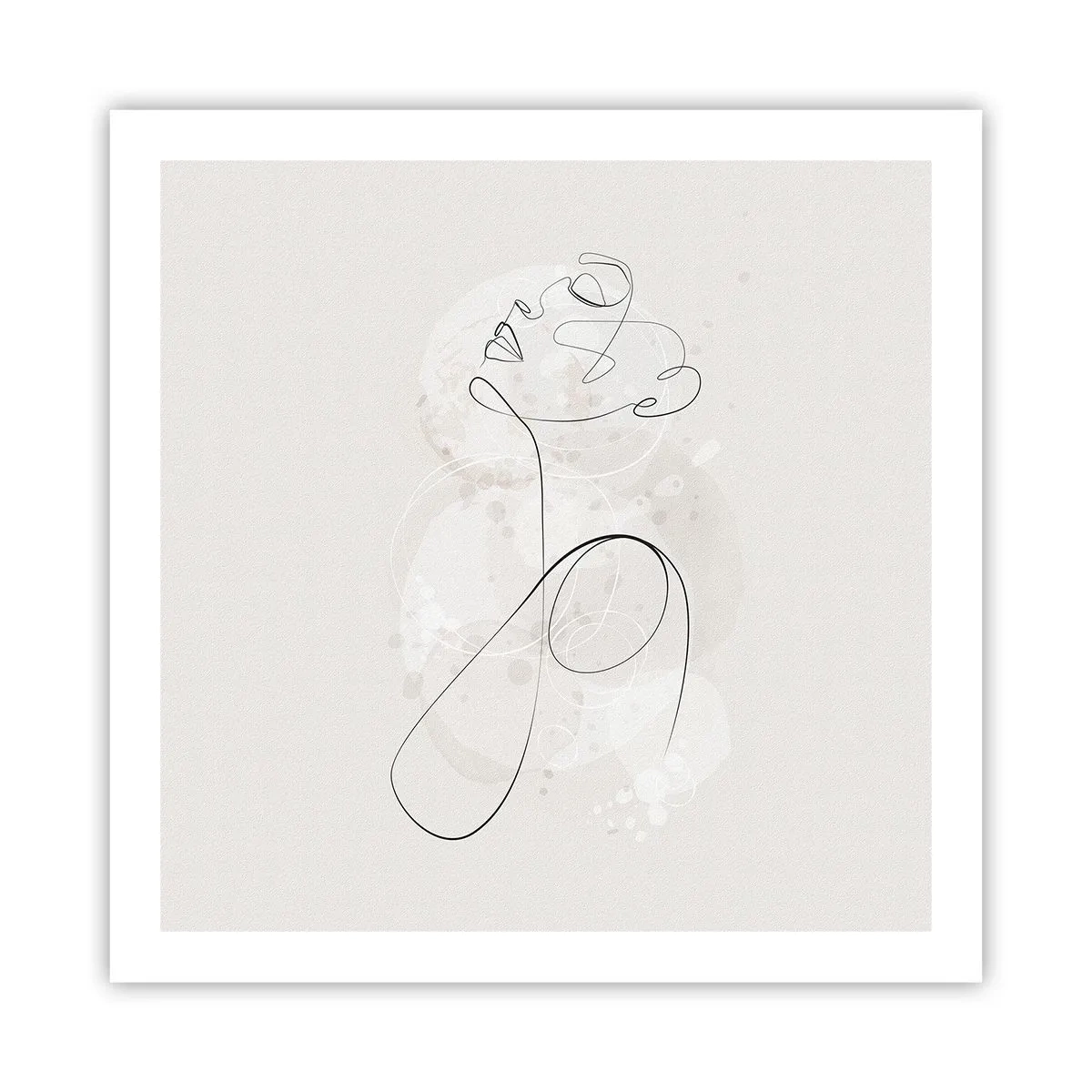 Poster - Die Spirale der Schönheit - 60x60 cm