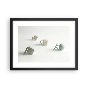 Poster in einem schwarzem Rahmen - Pures Leben - 40x30 cm