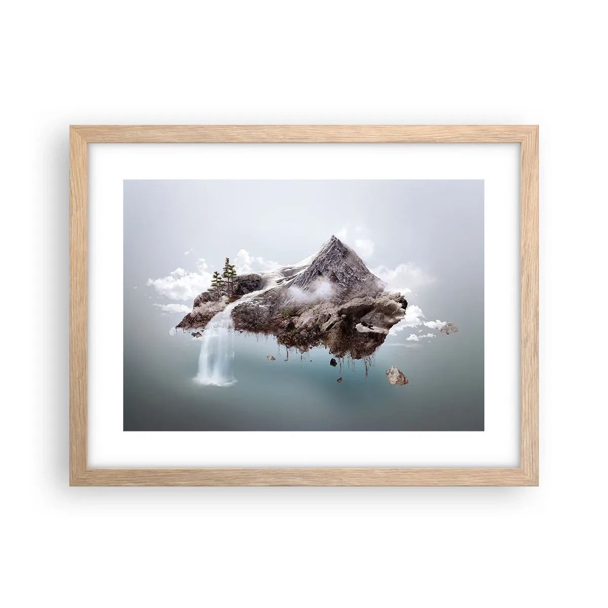 Poster in einem Rahmen aus heller Eiche - Mit dem Auge eines Surrealisten - 40x30 cm