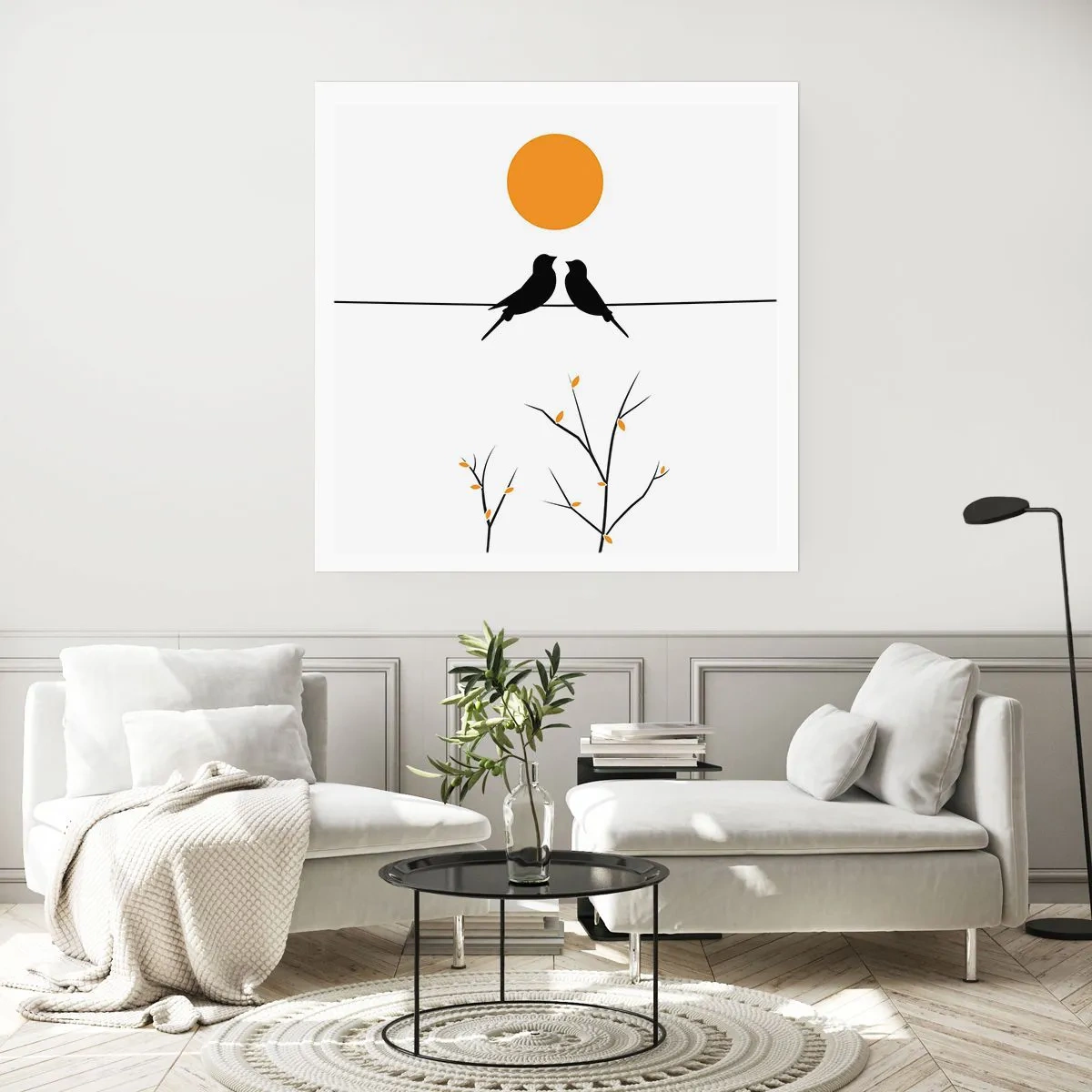 Poster - Abend der Nachtigallen - 60x60 cm