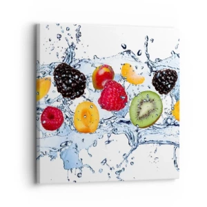 Bild auf Leinwand - Leinwandbild - Viel Spaß mit uns - 30x30 cm