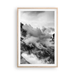 Poster in einem Rahmen aus heller Eiche - Schön und grausam - 61x91 cm