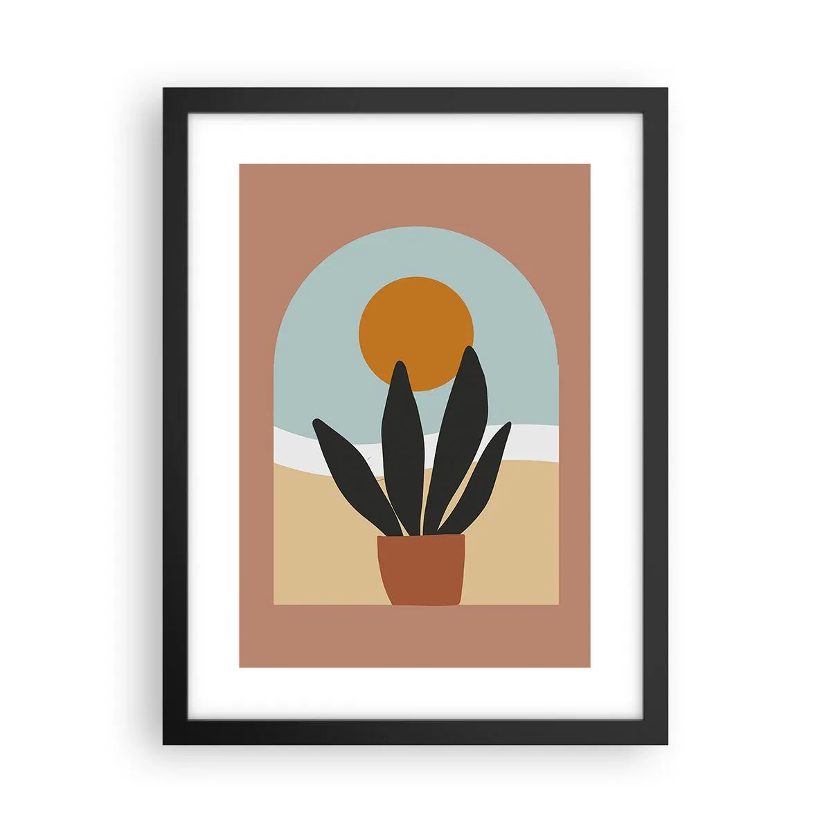 Poster in einem schwarzem Rahmen - Kleine Freuden - 30x40 cm