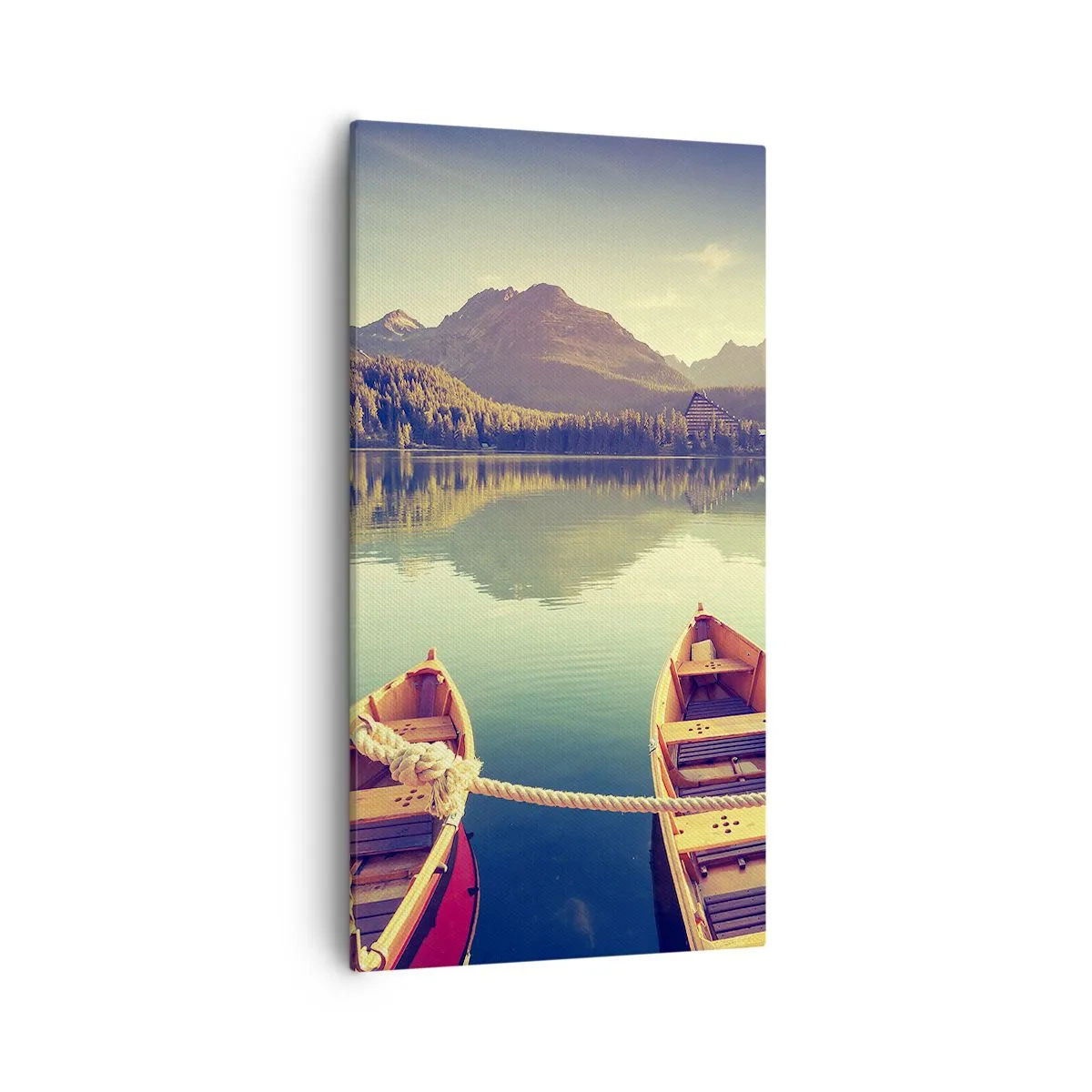 Bild auf Leinwand - Leinwandbild - Lebe nach ihren Gesetzen - 55x100 cm