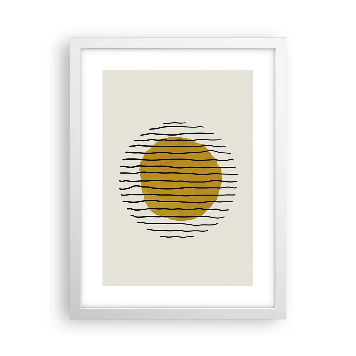 Poster in einem weißen Rahmen - Abstraktion, die vor Hitze zittert - 30x40 cm
