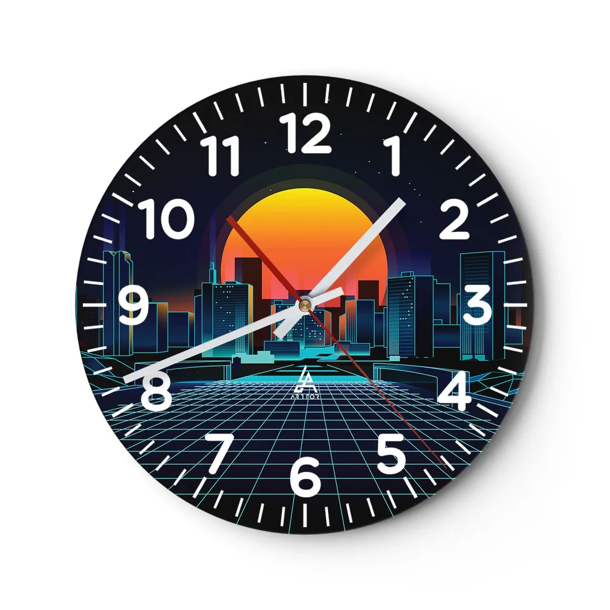 Wanduhr - Glasuhr - Willst du immer noch zu Real gehen? - 40x40 cm