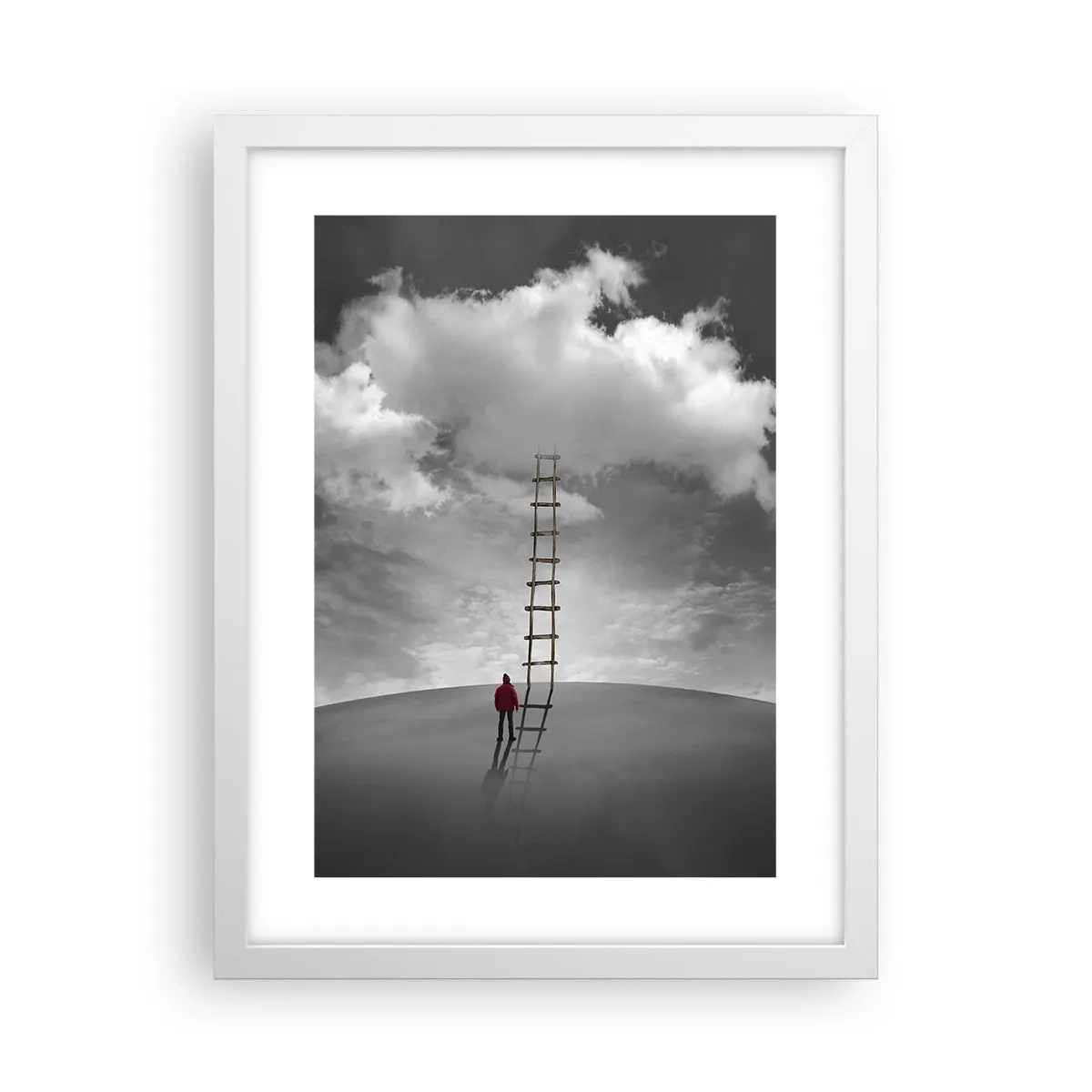 Poster in einem weißen Rahmen - Alles ist möglich - 30x40 cm