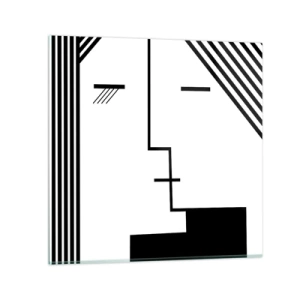 Glasbild - Bild auf glas - Einfach ein Kuss - 40x40 cm