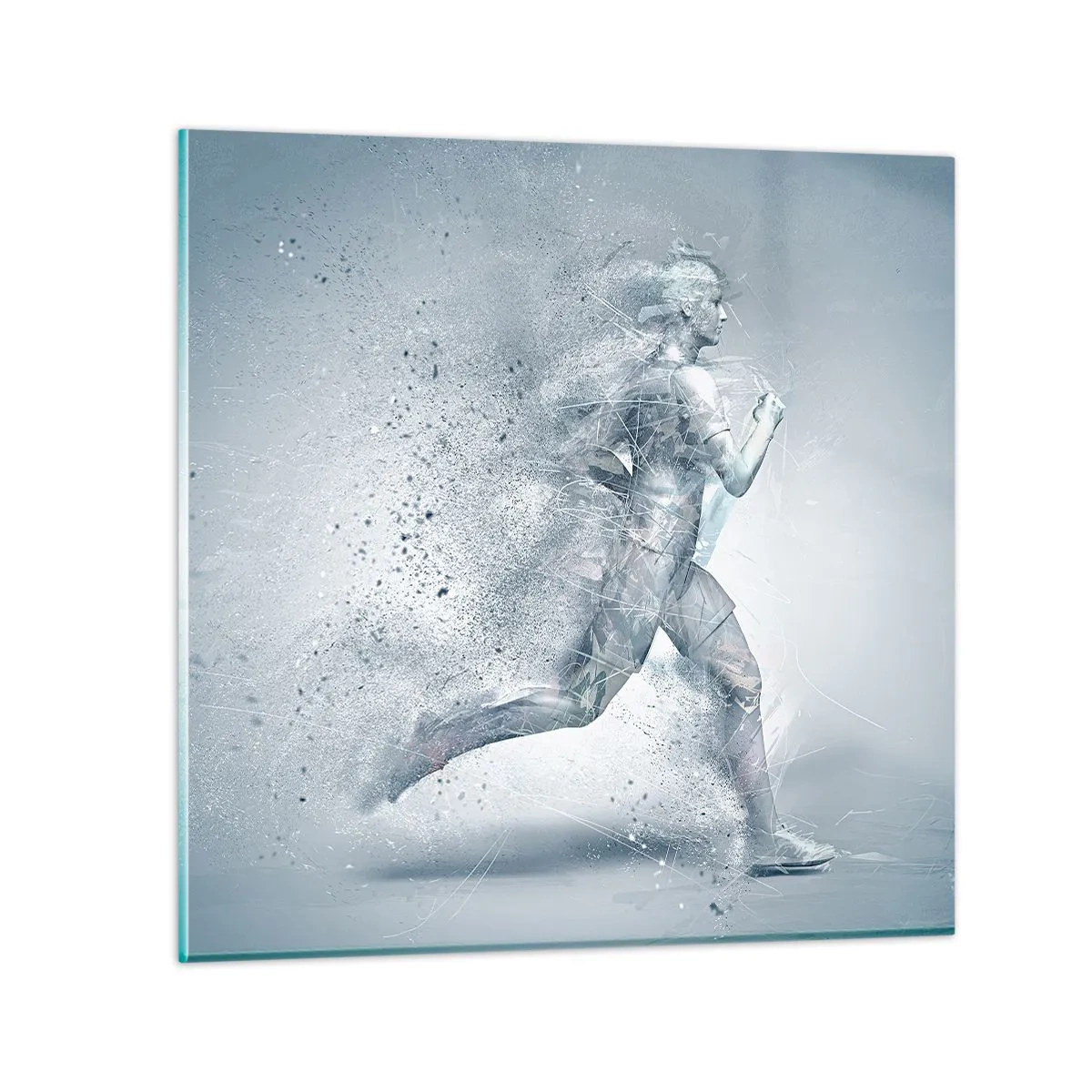 Glasbild - Bild auf glas - Kristallklare Energie - 60x60 cm