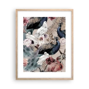 Poster in einem Rahmen aus heller Eiche - Im Schlossgarten - 40x50 cm