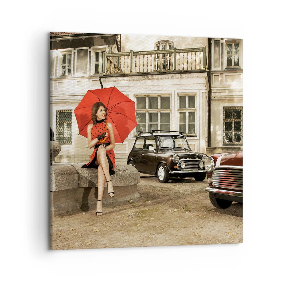 Bild auf Leinwand - Leinwandbild - Eine sentimentale Minireise - 50x50 cm