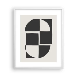 Poster in einem weißen Rahmen - Antithese - Synthese - 40x50 cm